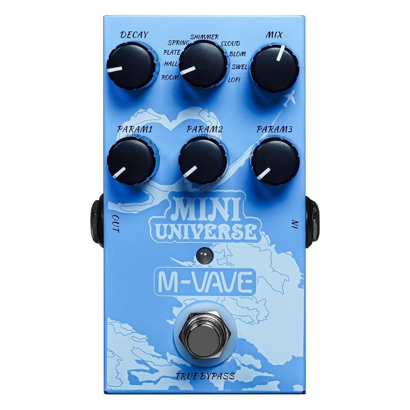 cbc pedals M-VAVE Guitar Pedal Reverb Innovation Unique Sound 9 Reverb Effects Un