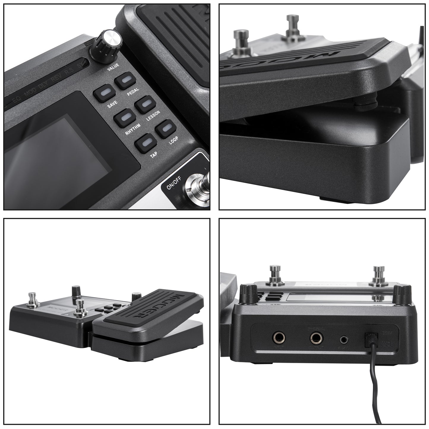 Mooer GE100 Portable All-in-One Guitar Effector Processor, 15 Amp Models 22 IR Cabs Compressor Noise Gate Modulation Delay Reverb, Support Headphone Silent Practice, USB Recording Compatible Windows Mac DAW Software