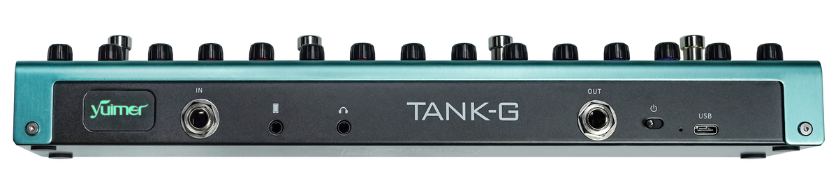 M-VAVE TANK-G Multi-effects Guitar Pedal, 36 Presets, Delay, Reverb, Modulation, Preamp, Darkgreen
