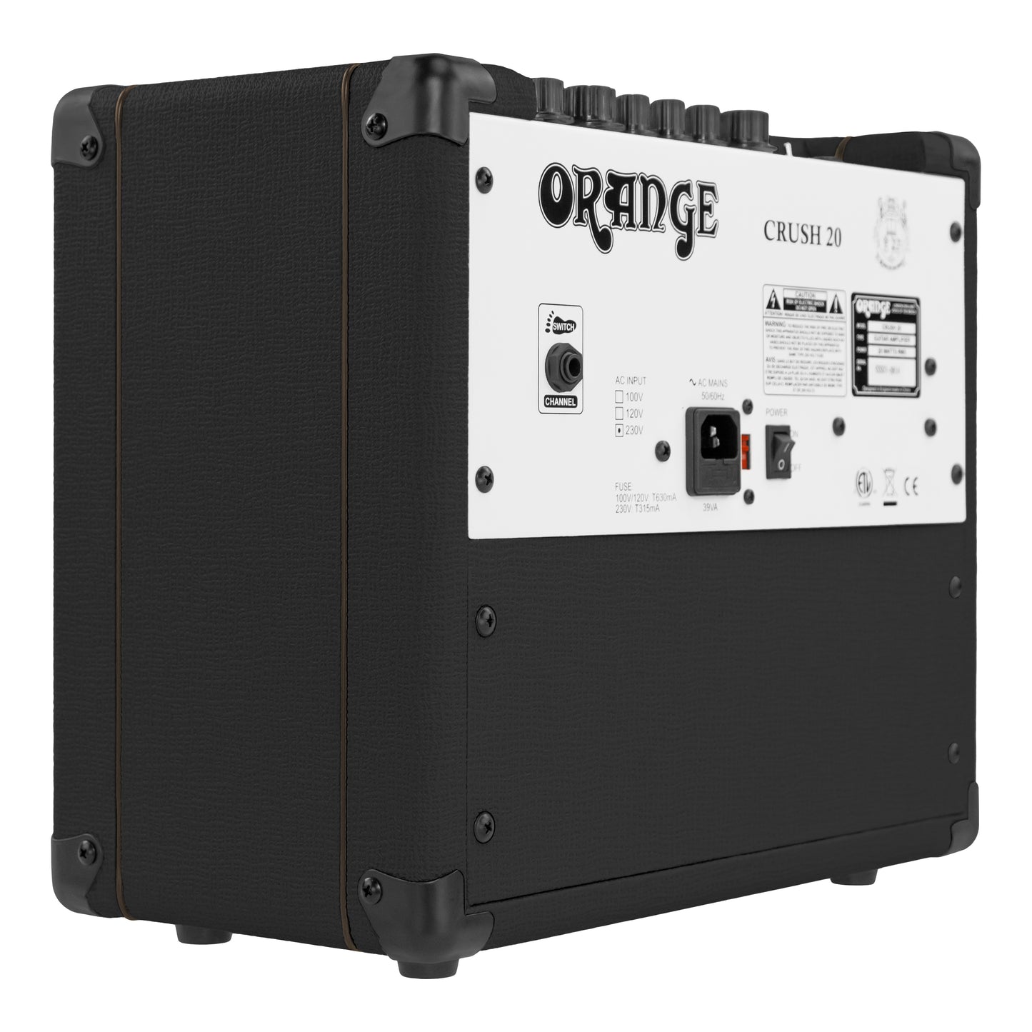 Orange Crush 20 Active 3-Band EQ CabSim Headphone Output Aux Input