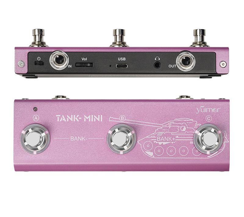 Yuimer TANK-MINI Multi-Effects Pedal Electric Guitar & Bass 2 in 1 Effector