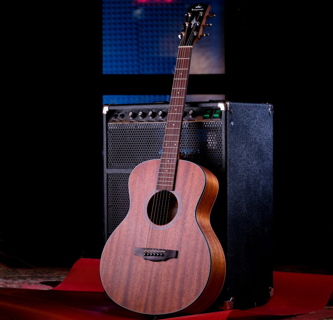 Kepma ES36 Mini 36” Travel Acoustic Guitar, Children Women Beginner Folk Guitar without Gig Bag, Optional K10 Pickup