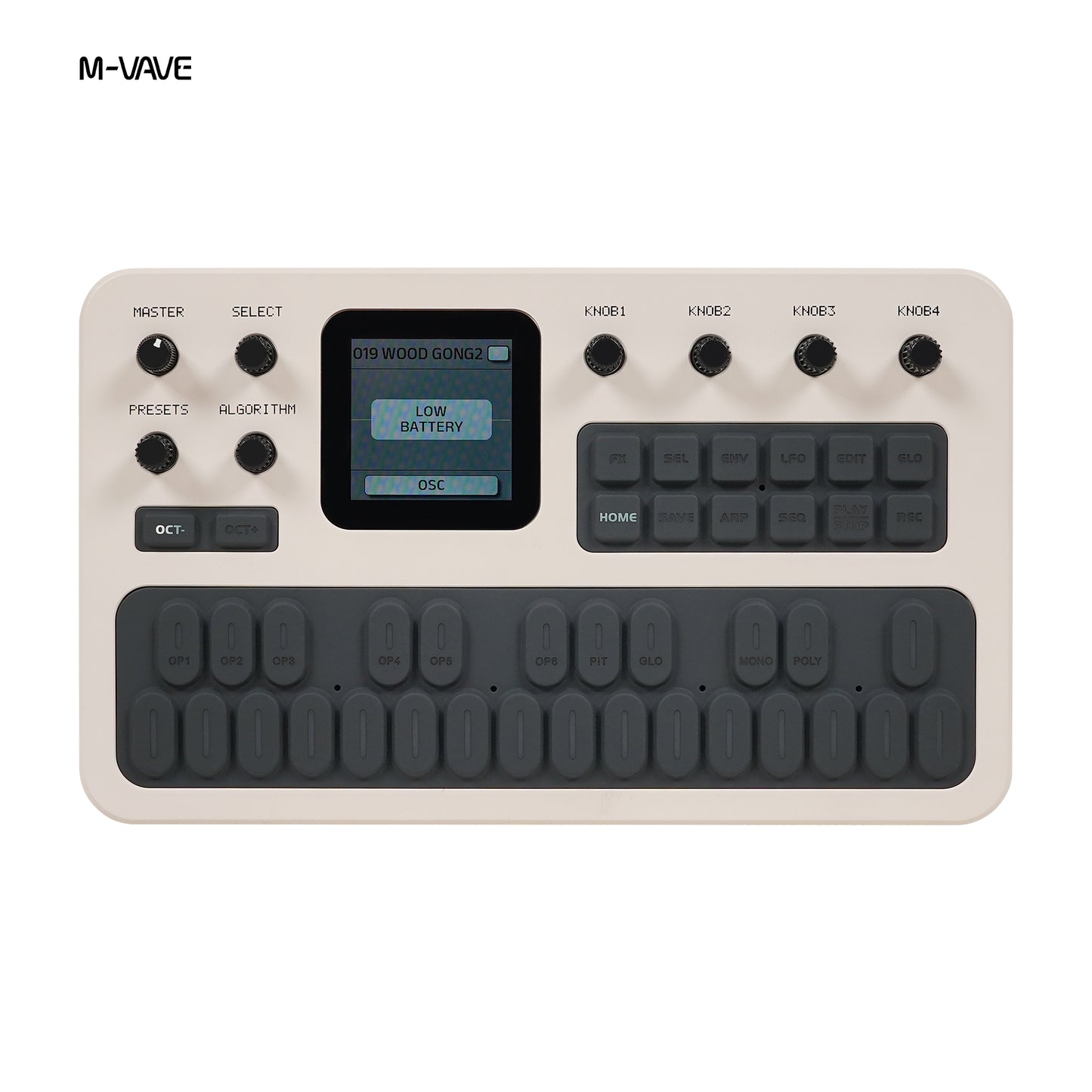 M-VAVE FM-1 Synthesizer Digital Keyboards Voice-Out Keyboard Synthesizer Speaking Out Independently 128 Factory Presets, 27 Key built-in Sound Module 6