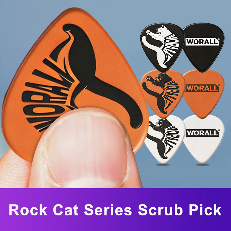 WORALL Rock Cat Guitar Pick 0.71mm 3PCS Medium Plectrum