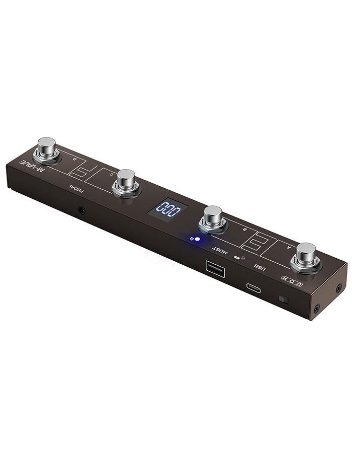 M-VAVE Chocolate Plus Professional Guitar Effect Pedal with Looper & Drum Rhythms, Wireless BT Backing Track Playback, Computer Sound Card Function, Compact Size for Beginner & Guitarist Daily Use