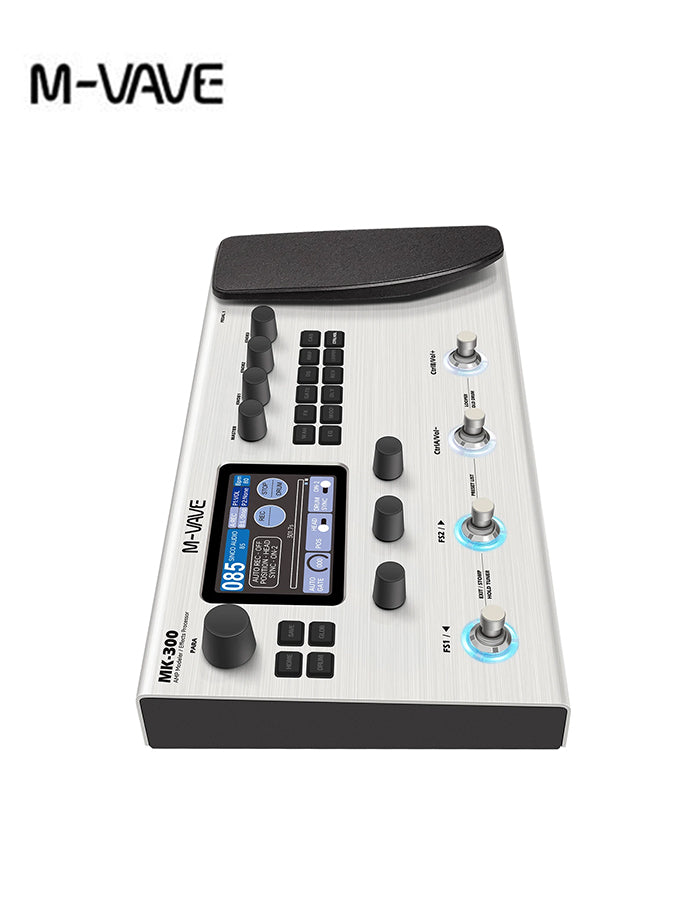 M-VAVE MK-300 Guitar & Bass Multi-Effect Pedal, ANN, Support AMP  & IR & NAM , Built-in Rechargeable Battery, Bluetooth Playback, XLR Cannon Output for Guitar & Bass Practice Recording Live Stage Performance
