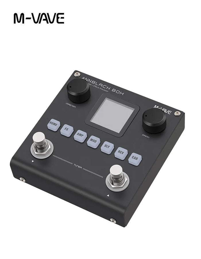 M-VAVE BLACKBOX Bass Multi-Effect Pedal, ANN Audio Neural Network Modeling, Support AMP & IR Loading, Built-in Battery Bluetooth Playback, XLR Cannon Output for Bass Practice Recording Live Performance
