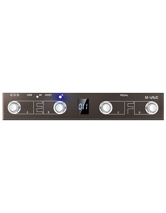 M-VAVE Chocolate Plus Professional Guitar Effect Pedal with Looper & Drum Rhythms, Wireless BT Backing Track Playback, Computer Sound Card Function, Compact Size for Beginner & Guitarist Daily Use
