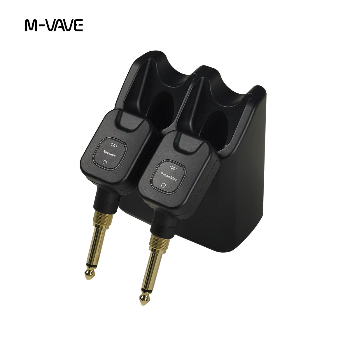 M-VAVE SWS-11 2.4G Wireless Guitar Transmitter Receiver System, Rechargeable Low Latency Wireless Audio Plug Adapter for Electric Guitar Bass Violin, 30M Transmission Range, Long Battery Life for Stage Live Performance Home Practice