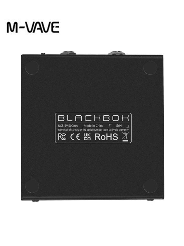 M-VAVE BLACKBOX Bass Multi-Effect Pedal, ANN Audio Neural Network Modeling, Support AMP & IR Loading, Built-in Battery Bluetooth Playback, XLR Cannon Output for Bass Practice Recording Live Performance
