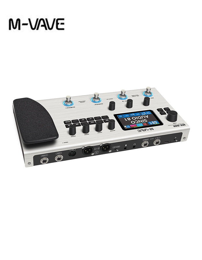 M-VAVE MK-300 Guitar & Bass Multi-Effect Pedal, ANN, Support AMP  & IR & NAM , Built-in Rechargeable Battery, Bluetooth Playback, XLR Cannon Output for Guitar & Bass Practice Recording Live Stage Performance