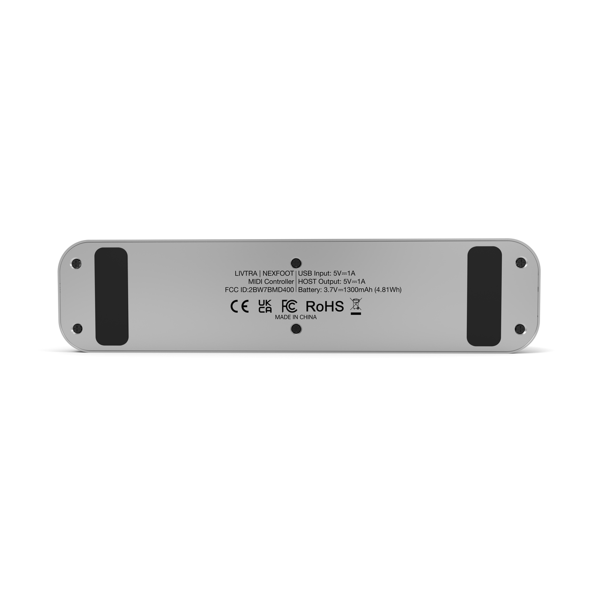 LIVTRA NEXFOOT Smart Footswitch MIDI Controller 2-in-1 Knob & Foot Controller, 4-Channel MIDI Output, External Exp Pedal Support