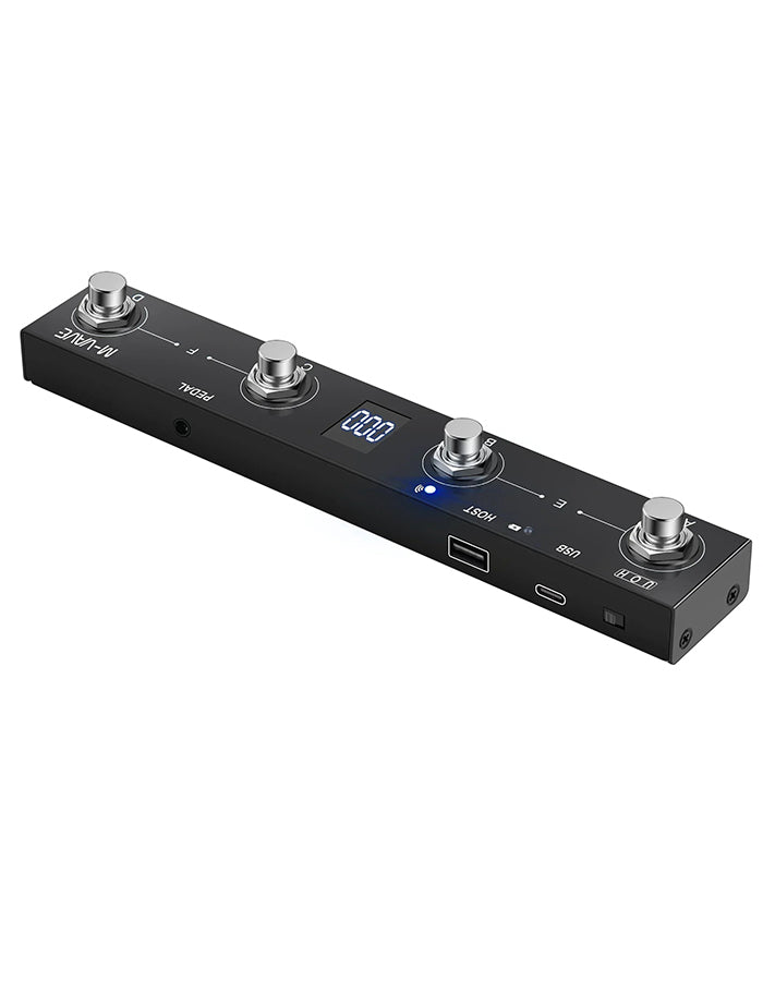 M-VAVE Chocolate Plus Professional Guitar Effect Pedal with Looper & Drum Rhythms, Wireless BT Backing Track Playback, Computer Sound Card Function, Compact Size for Beginner & Guitarist Daily Use