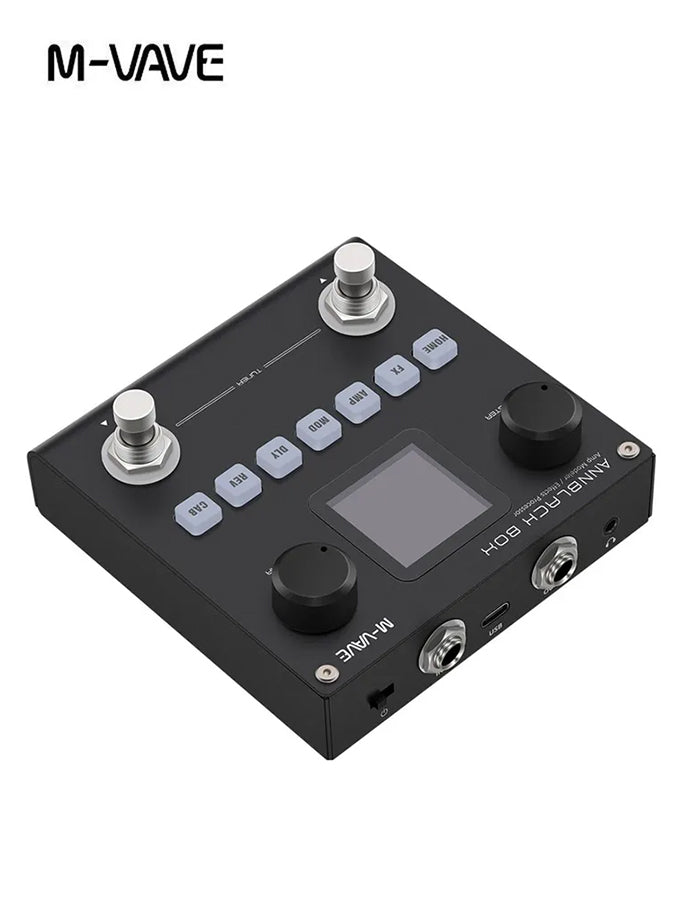 M-VAVE BLACKBOX Bass Multi-Effect Pedal, ANN Audio Neural Network Modeling, Support AMP & IR Loading, Built-in Battery Bluetooth Playback, XLR Cannon Output for Bass Practice Recording Live Performance