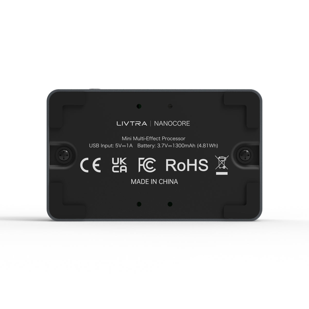 LIVTRA NANOCORE Pocket Guitar Multi-Effects Pedal (NAM & IR Loading, AI Drums Loopback, 2.4" Screen & Bluetooth)
