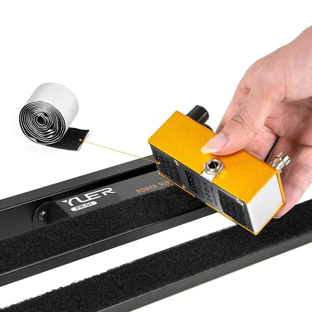YUER Guitar Effect Pedal Board Aluminum Alloy ultralight Pedalboard Sets with Carrying Bag Guitar Pedal Plate Guitar Accessories