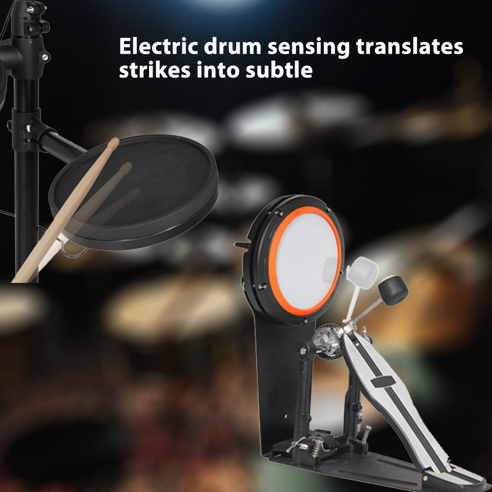 HQC-10 Silicone Electronic Drum Kit 5 Drums 4 Cymbals