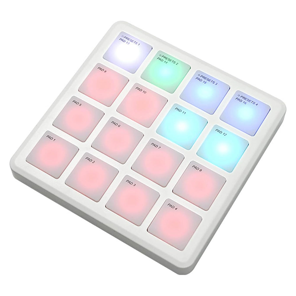 M-VAVE SMC PAD Pocket Bluetooth MIDI Pad Controller 16 Pads - DAW Compatible with Ableton/FL Studio/iOS/Android/PC/MAC