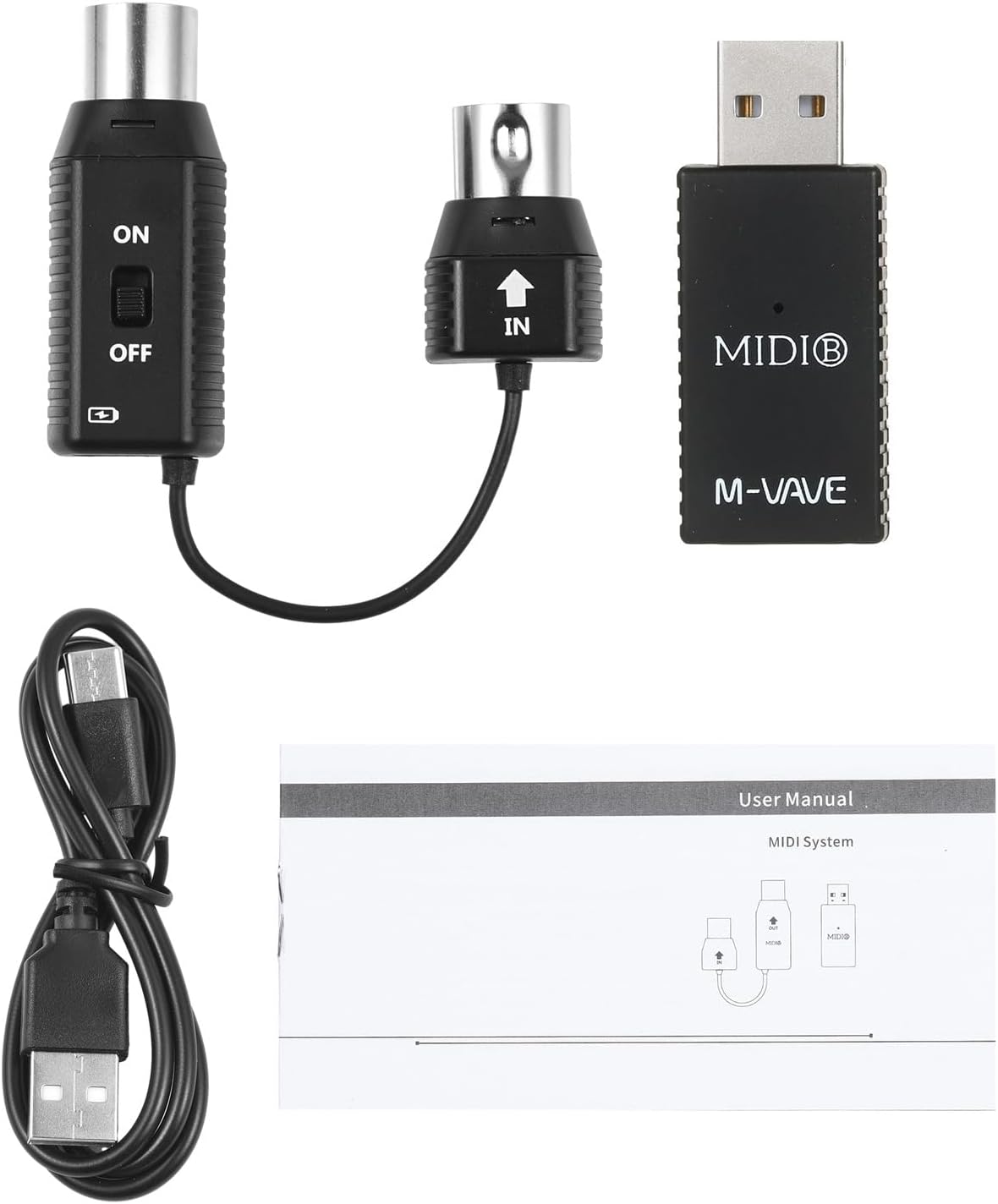 [Dropshipping] M-VAVE MS1 MIDI Wireless Transmission System Any MIDI Device Connect Adapter
