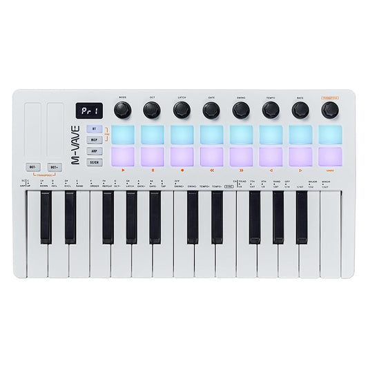 [Dropshipping] M-VAVE 25 Keys 16 Backlit Drum Pads MIDI Keyboard – Professional Beat Maker and Keytar for Keyboard Music Production