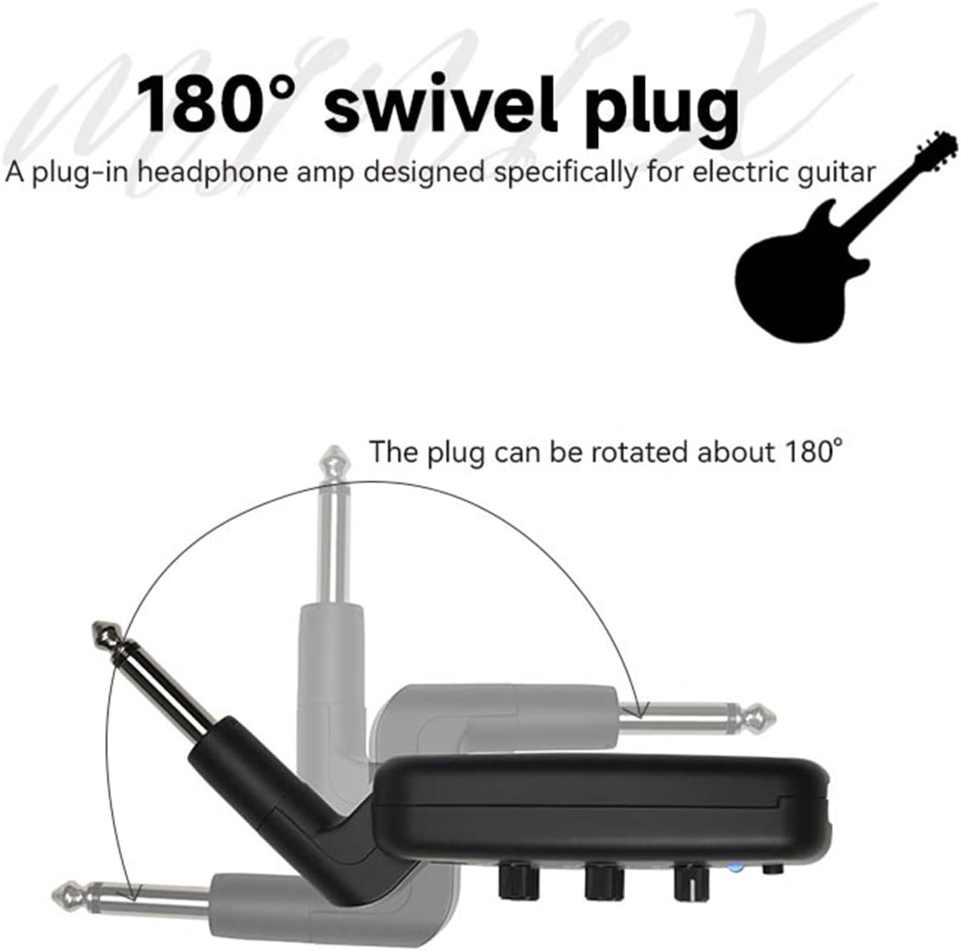 [Dropshipping] M-VAVE Mini-X Headphone Amplifier 9 Amp Simulators, 3 Atmospheres, 3 Ambient Effects for Electric Guitar / Bass