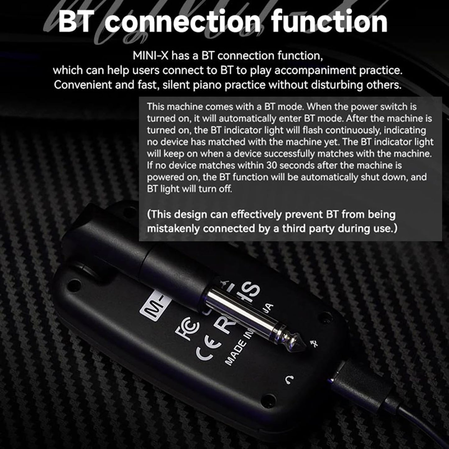[Dropshipping] M-VAVE Mini-X Headphone Amplifier 9 Amp Simulators, 3 Atmospheres, 3 Ambient Effects for Electric Guitar / Bass