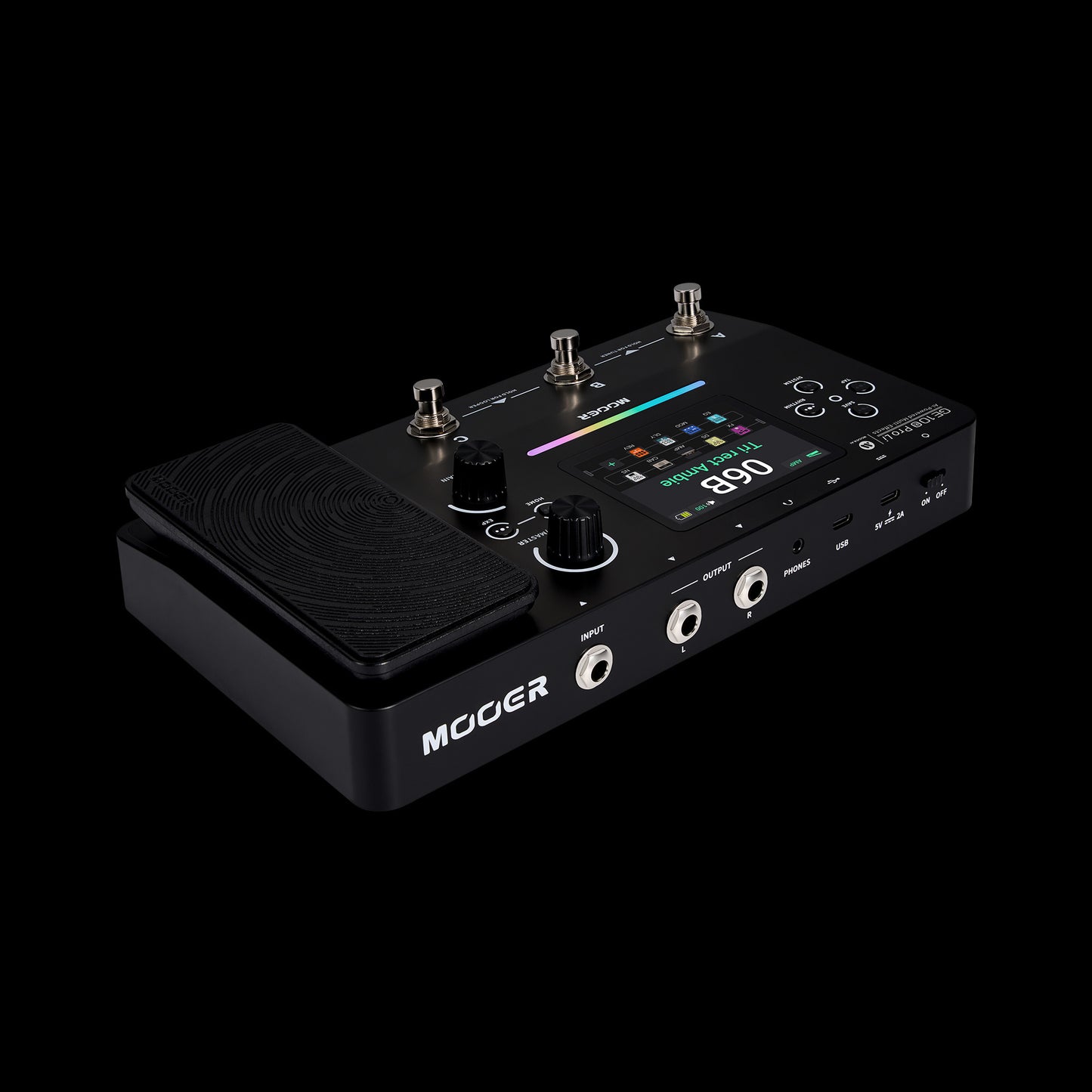 Mooer GE100 PRO Portable All-in-One Guitar Processor LCD Color Screen Tuner