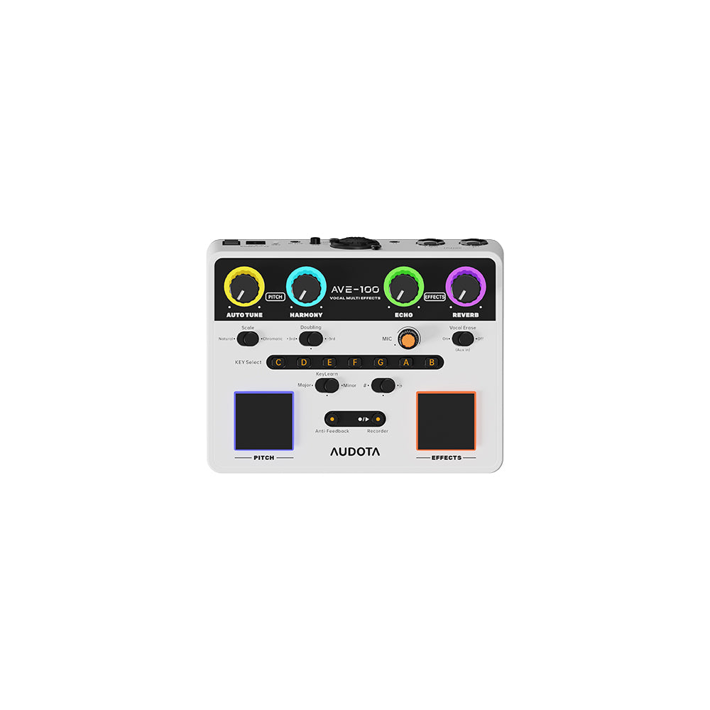 AUDOTA AVE100 AI Key Recognition Vocal Looper Vocal Cancel Function