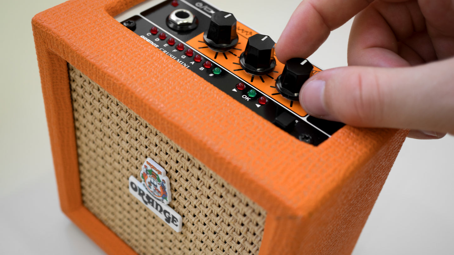 Orange Crush Mini Battery Powered Electric Guitar Speaker With Aux Input