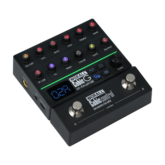 WORALL Cubic G Guitar Multi-Effects Pedal EQ Gate Delay Reverb Mod FX