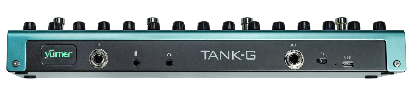 M-VAVE TANK-G Multi-effects Guitar Pedal, 36 Presets, Delay, Reverb, Modulation, Preamp, Darkgreen