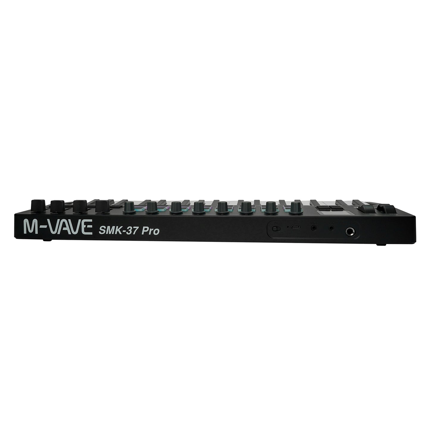 M-VAVE SMK-37 PRO Portable MIDI Synthesizer Keyboard, 1.54 Inch LCD Display, 64 Step Sequencer Arpeggiator, Sustain Pedal MIDI Out Support, Compatible Windows Mac iOS Android for Beat Making Songwriting Studio
