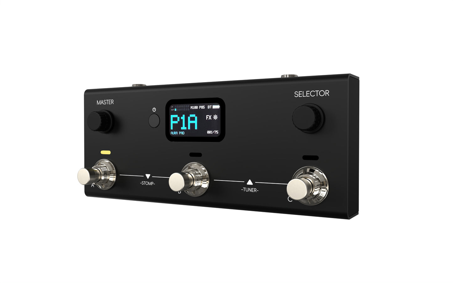LIVTRA MOSAIC 3-Switch Multi-Effects Guitar Bass Pedal 30 Amps 30 Cabs IR NAM USB Audio Bluetooth 7.5h Battery 395g