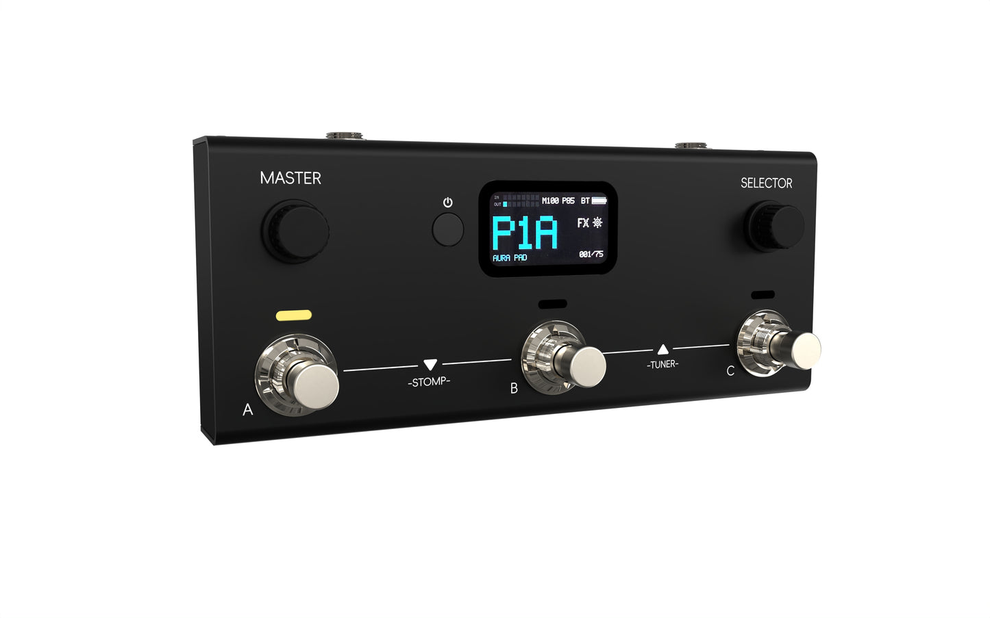 LIVTRA MOSAIC 3-Switch Multi-Effects Guitar Bass Pedal 30 Amps 30 Cabs IR NAM USB Audio Bluetooth 7.5h Battery 395g