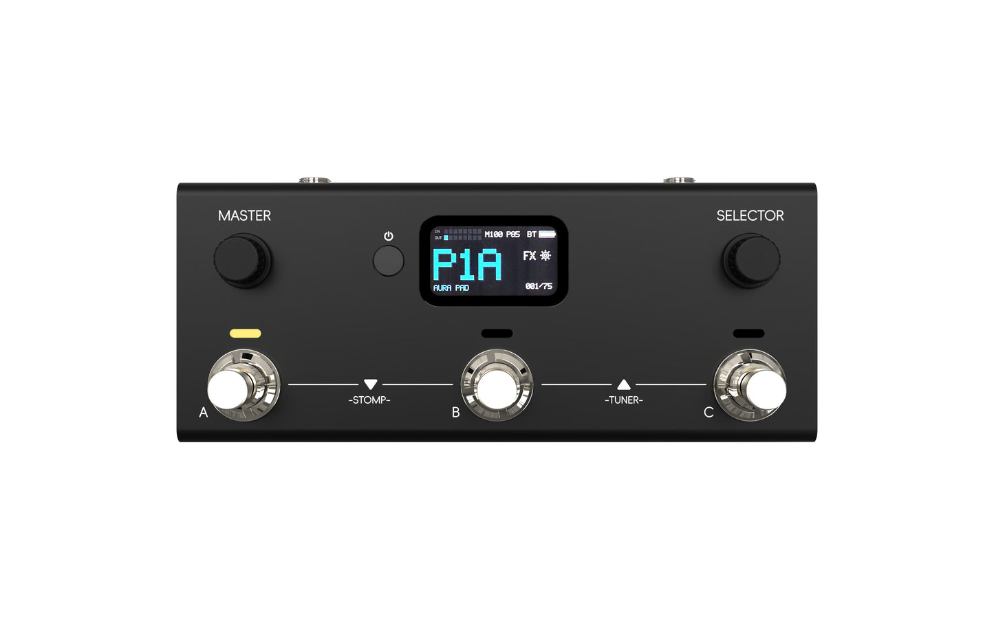 LIVTRA MOSAIC 3-Switch Multi-Effects Guitar Bass Pedal 30 Amps 30 Cabs IR NAM USB Audio Bluetooth 7.5h Battery 395g