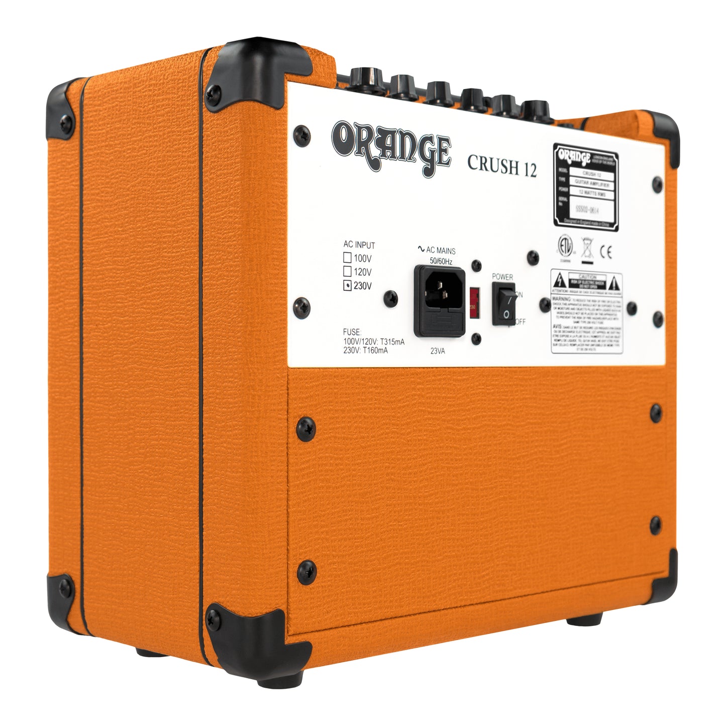 Orange Crush 12 Solid State Guitar Amplifier Clean & Distortion Tone