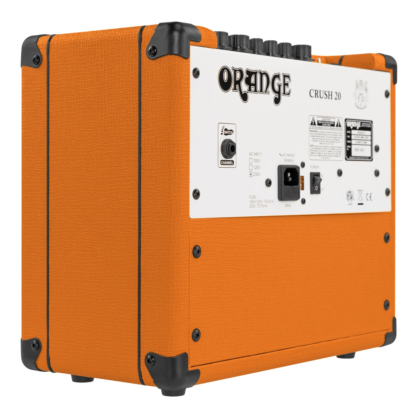 Orange Crush 20 Active 3-Band EQ CabSim Headphone Output Aux Input