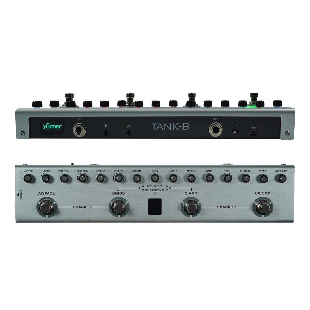 [Dropshipping] Latest V2 Version Yuimer TANK-B Multi-Effects Pedal Effector for BASS