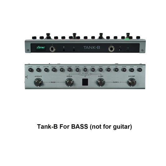 [Drop Shipping Latest V2 Version] Yuimer TANK-B Multi-Effect Pedal Electric Bass Guitar Effector